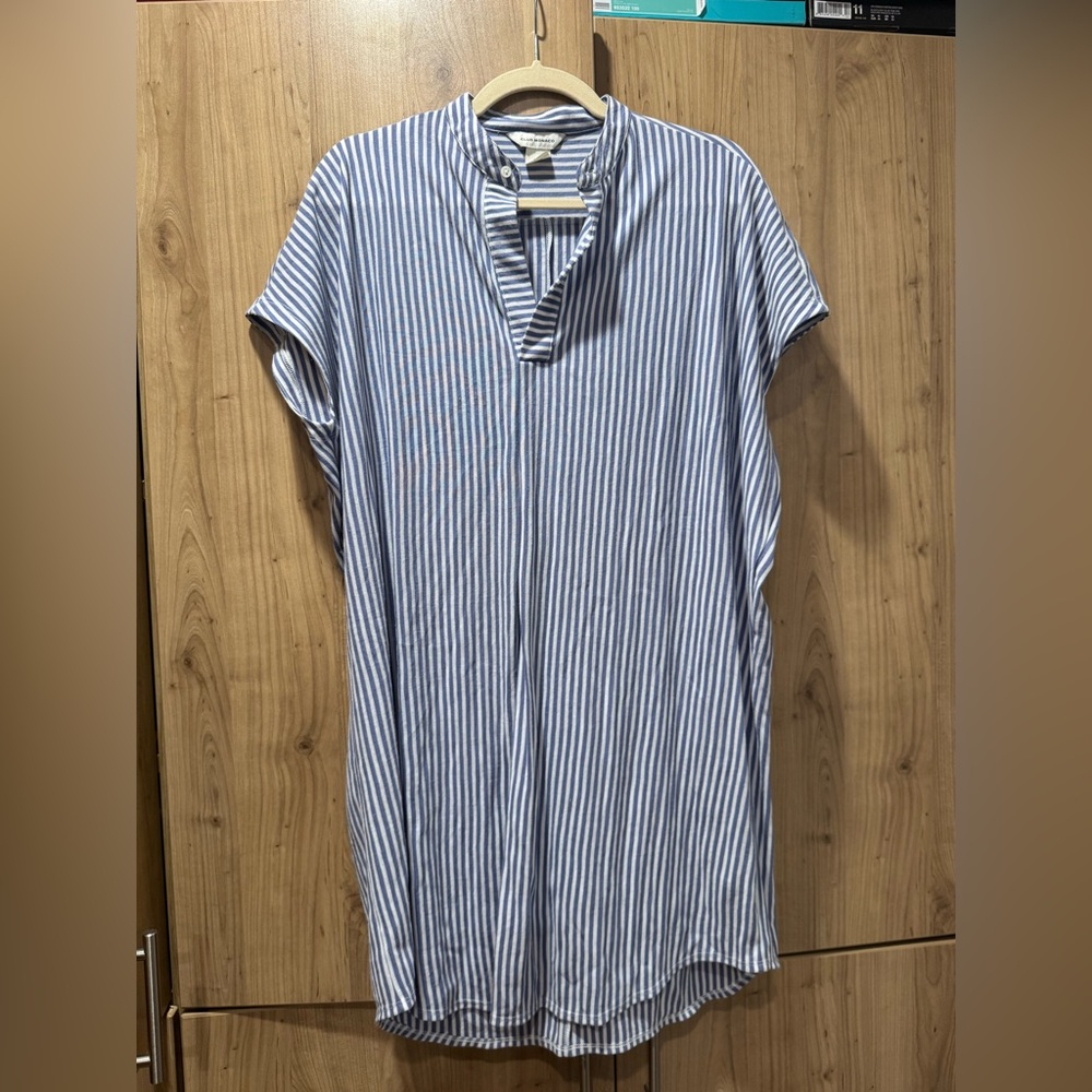 Club Monaco Blue and White Striped Tunic